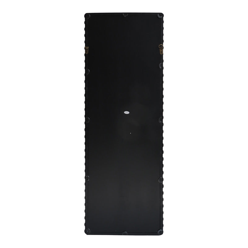 Oglinda din lemn cu finisaj Ledalo, Lemn, Natural - Negru, 45x130 cm - Negru