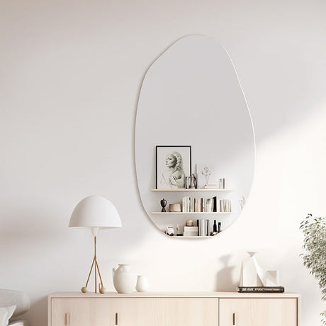 Oglinda fara rama 2, neagra, 50x85 cm