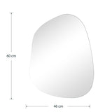 Oglinda Irregular 4, Alb, 46x60 cm