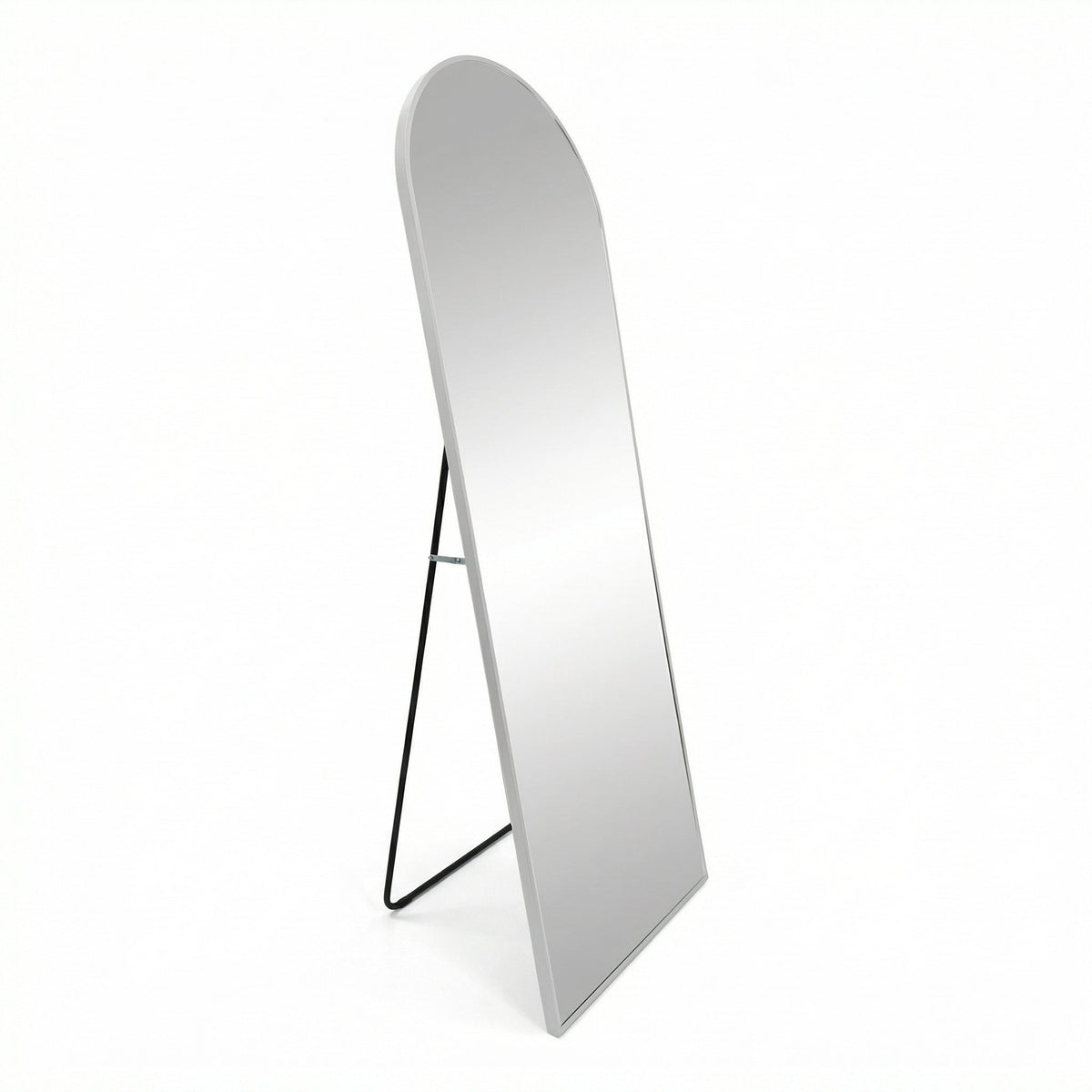 Oglinda Lorens, Aluminiu, Gri - Negru, 46x40x150 cm - 298-000039