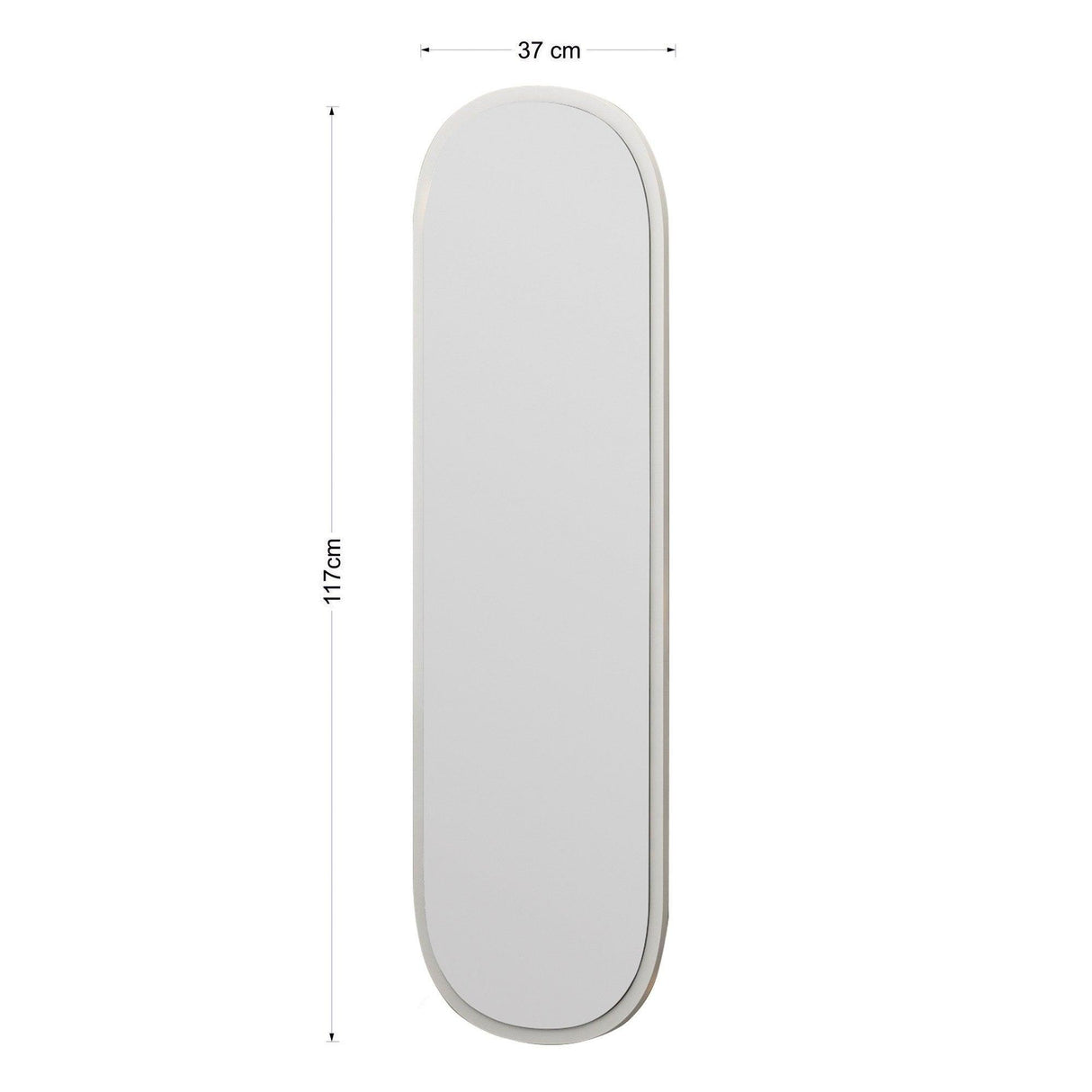 Oglindă Magnum - White, Alb, 120x40 cm