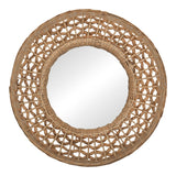 Oglinda Mazun Boho, Natural, 60x60 cm
