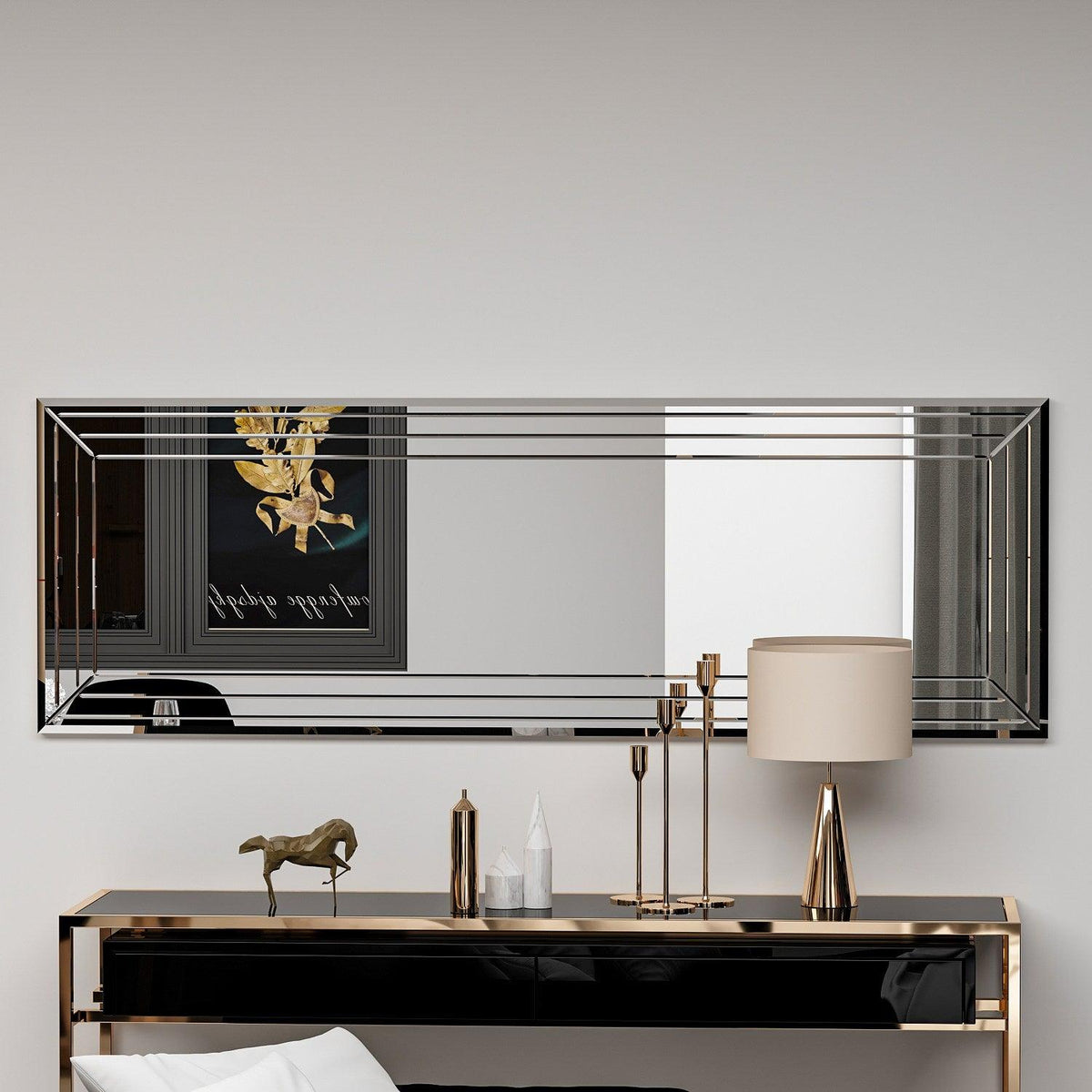 Oglindă Neom - White, Alb, 2x40x120 cm