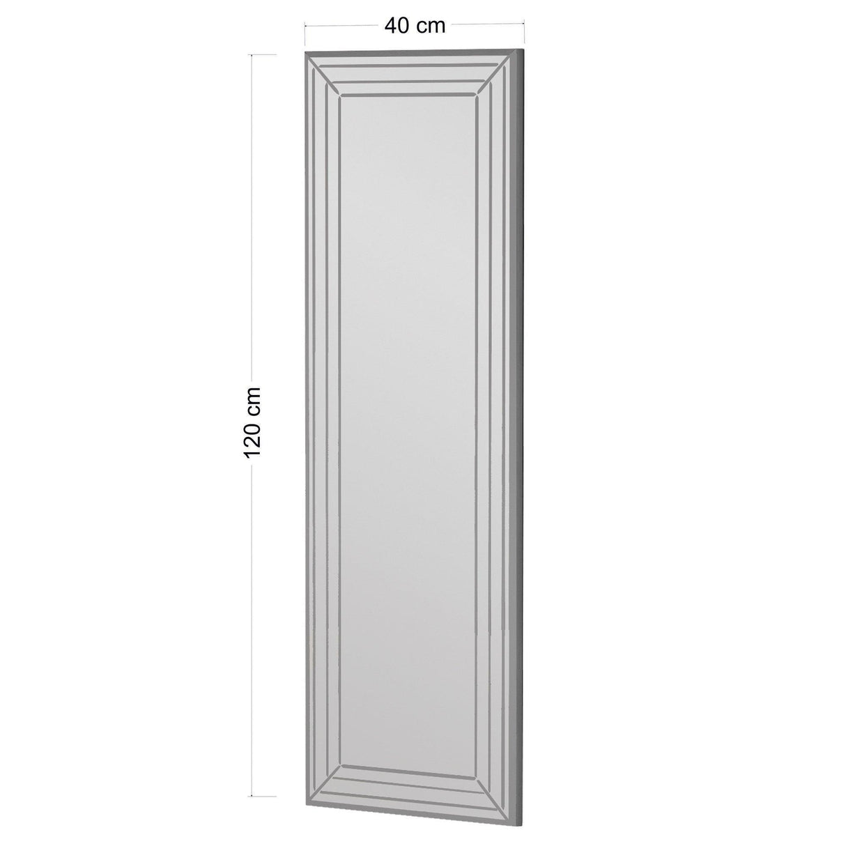 Oglindă Neom - White, Alb, 40x120 cm