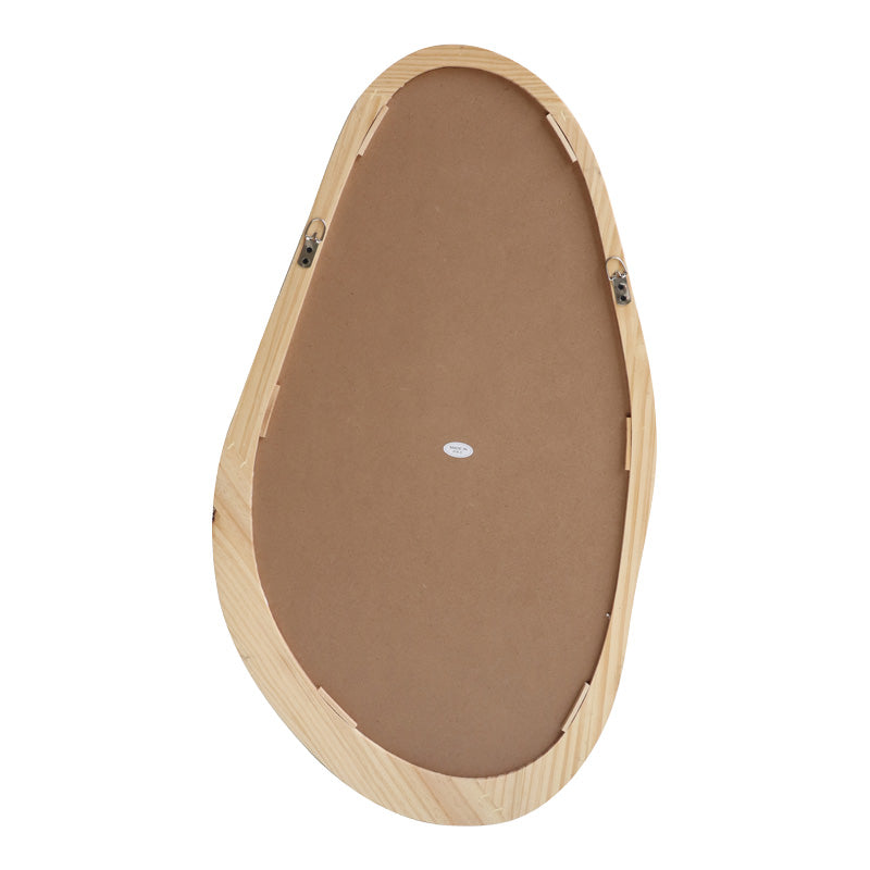Oglinda ovala Baloa, MDF, 44x80 cm - Natur