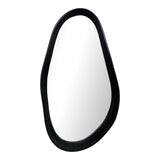 Oglinda ovala Baloa, MDF, 44x80 cm - Negru