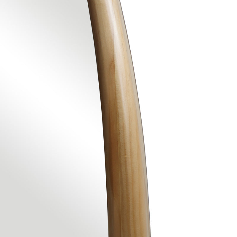 Oglinda ovala cu rama Naturala Marly, Natur, 50x127 cm