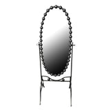 Oglinda Present negru metalic, 63x50x171 cm