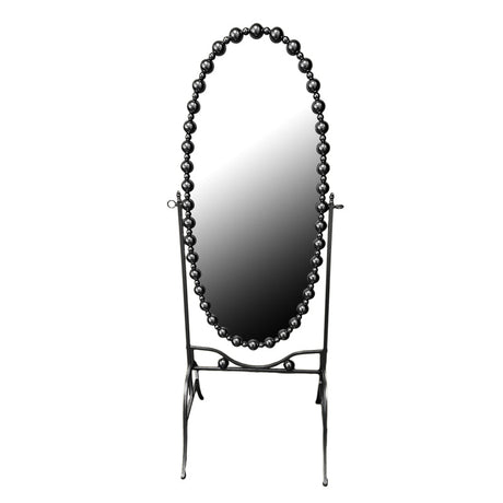 Oglinda Present negru metalic, 63x50x171 cm