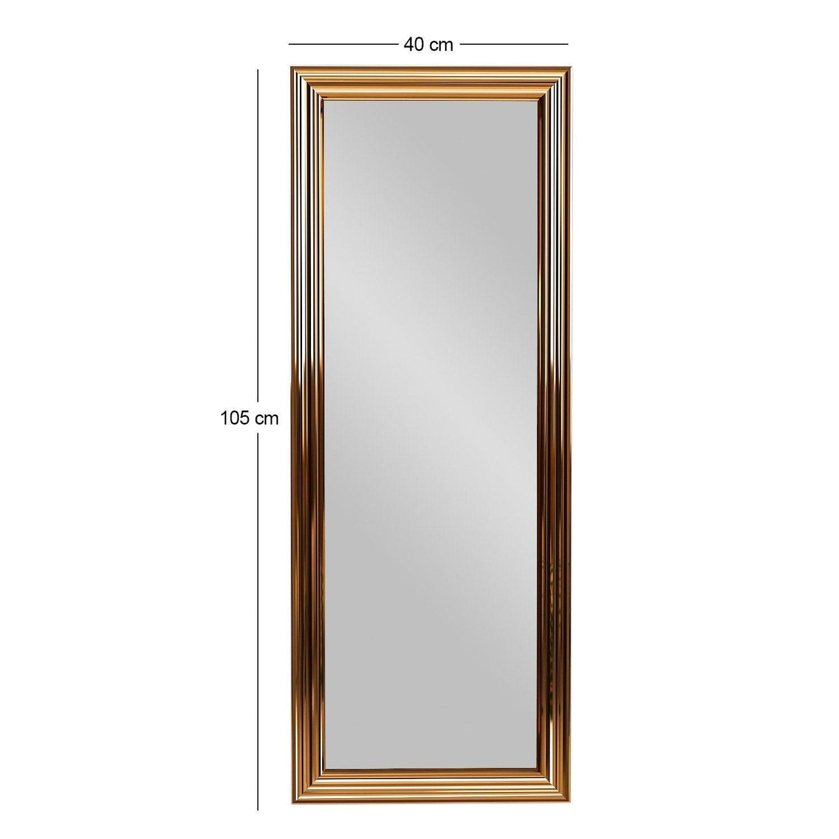 Oglindă Smooth - Bronze, Bronz, 105x40 cm