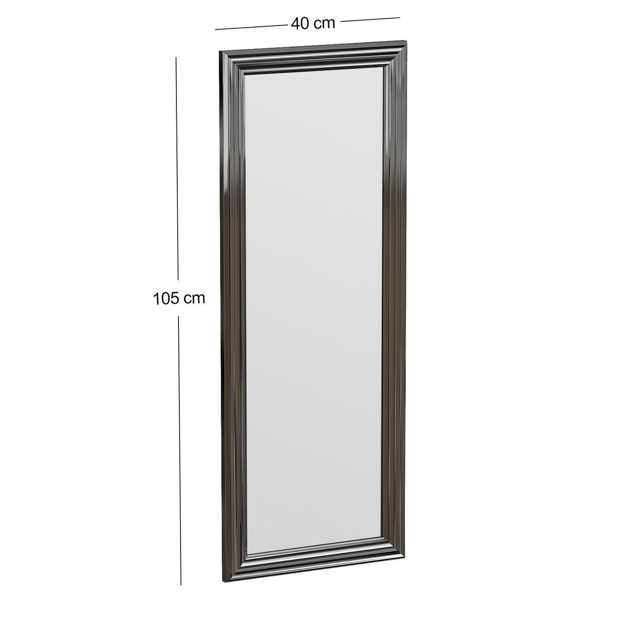 Oglindă Smooth - Silver, Argint, 3x105x40 cm