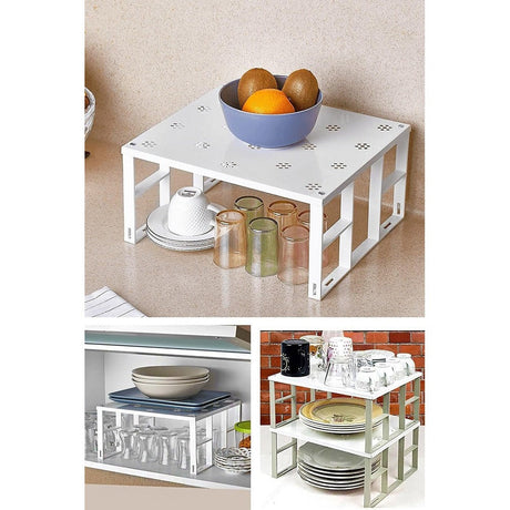 Organizator de bucatarie Kitchen Organizer 8100, Alb, 27x31x15 cm