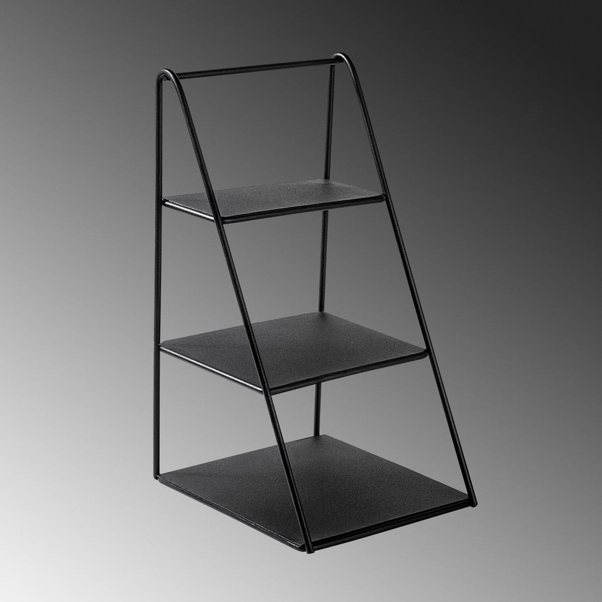 Organizator metalic Kalimnos, Negru, 17x16x31 cm