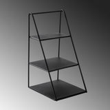 Organizator metalic Kalimnos, Negru, 17x16x31 cm