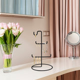 Organizator stand de bijuterii TK-003-B Jewellery Stand Organizer, Negru, 15x27x15 cm