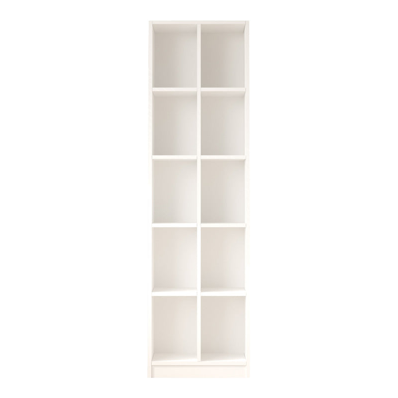 Biblioteca Oteca, 10 compartimente, 51x25x180 cm - Alb