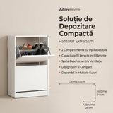 Pantofar SHC-320-BB-1 Home Collection® Compact, 10 Perechi, 2 Compartimente, Alb - Mov, 51x84x26 cm - Pantofar Adore Compact, 10 Perechi, 2 Compartimente, Alb, 51x84x26 cm, foto produs | SKU: SHC-320-BB-1, SHC-320-UU-1