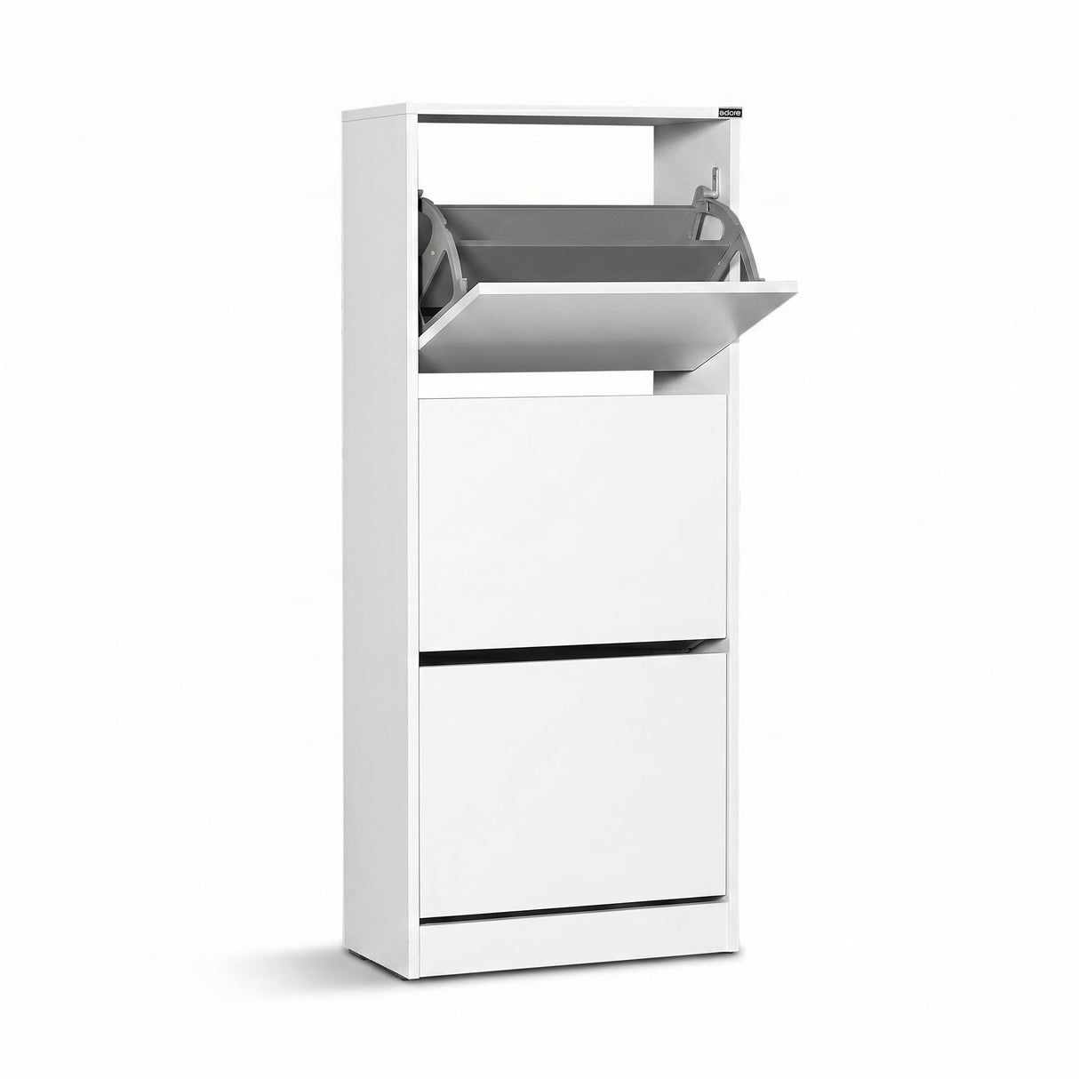 Pantofar SHC-330-BB-1 Home Collection® Compact Plus, 12 Perechi, 3 Compartimente, Alb - Stejar - Mov, 51x119x26 cm - Alb | SKU: SHC-330-BB-1, SHC-330-FF-1, SHC-330-UU-1