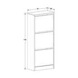Pantofar SHC-330-BB-1 Home Collection® Compact Plus, 12 Perechi, 3 Compartimente, Alb - Stejar - Mov, 51x119x26 cm - Stejar | SKU: SHC-330-FF-1