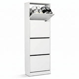 Pantofar SHC-340-BB-1 Home Collection® Compact XL, 16 Perechi, 4 Compartimente, Alb - Natur, 51x157x26 cm - Alb | SKU: SHC-340-BB-1