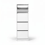 Pantofar SHC-340-BB-1 Home Collection® Compact XL, 16 Perechi, 4 Compartimente, Alb - Natur, 51x157x26 cm - Alb | SKU: SHC-340-BB-1, SHC-340-FF-1