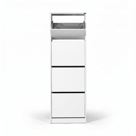 Pantofar SHC-340-BB-1 Home Collection® Compact XL, 16 Perechi, 4 Compartimente, Alb - Natur, 51x157x26 cm