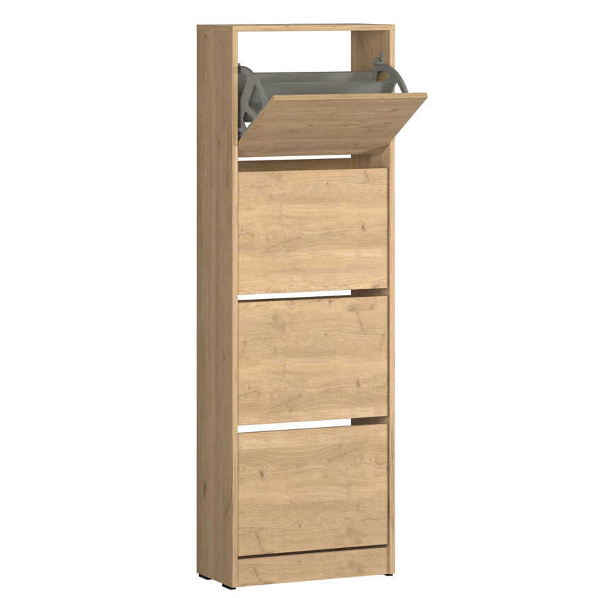 Pantofar SHC-340-BB-1 Home Collection® Compact XL, 16 Perechi, 4 Compartimente, Alb - Natur, 51x157x26 cm - Natur | SKU: SHC-340-FF-1