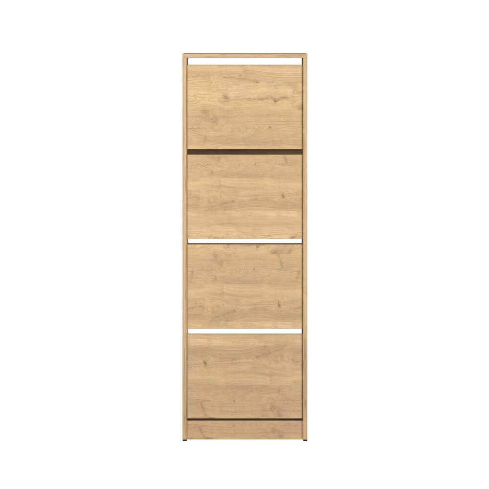 Pantofar SHC-340-BB-1 Home Collection® Compact XL, 16 Perechi, 4 Compartimente, Alb - Natur, 51x157x26 cm - Natur | SKU: SHC-340-FF-1