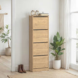 Pantofar SHC-340-BB-1 Home Collection® Compact XL, 16 Perechi, 4 Compartimente, Alb - Natur, 51x157x26 cm - Natur | SKU: SHC-340-FF-1