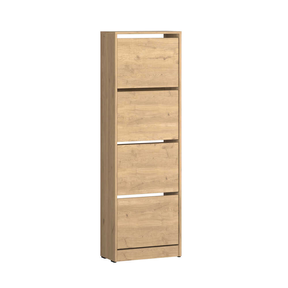 Pantofar SHC-340-BB-1 Home Collection® Compact XL, 16 Perechi, 4 Compartimente, Alb - Natur, 51x157x26 cm - Natur | SKU: SHC-340-FF-1