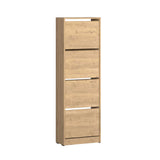 Pantofar SHC-340-BB-1 Home Collection® Compact XL, 16 Perechi, 4 Compartimente, Alb - Natur, 51x157x26 cm - Natur | SKU: SHC-340-FF-1