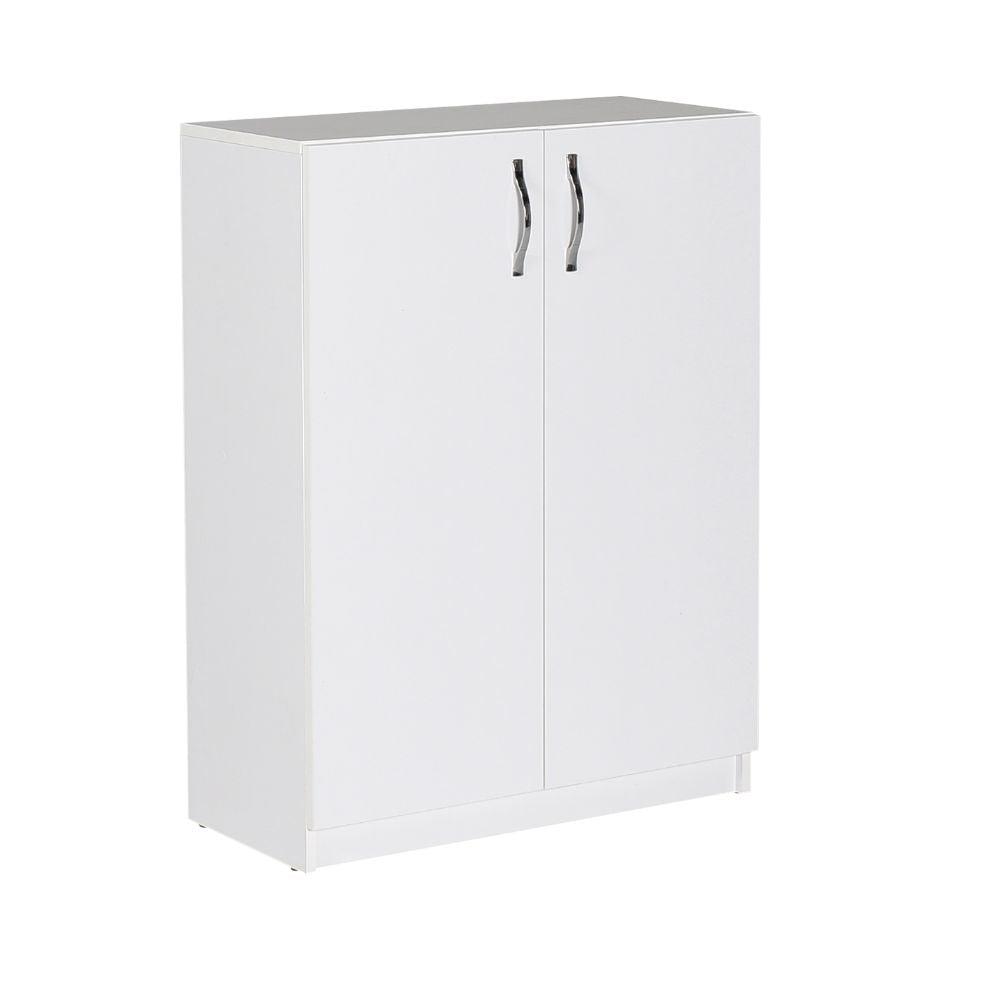 Pantofar A2620 Home Collection® Double, 2 usi, 3 rafturi, capacitate 12-16 perechi, Alb, 70x90x33 cm