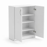 Pantofar A2620 Home Collection® Double, 2 usi, 3 rafturi, capacitate 12-16 perechi, Alb, 70x90x33 cm