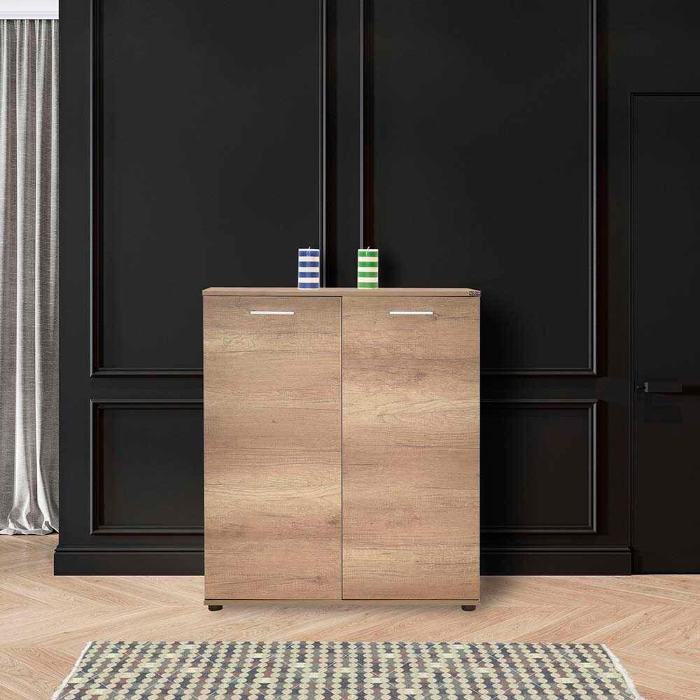 Pantofar ADR-520-BB-1 Home Collection® Elegance, 2 usi, 5 rafturi, capacitate 24 perechi incaltaminte, Alb - Natur, 91x108x35 cm - Natur | SKU: ADR-520-FF-1