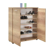 Pantofar ADR-520-BB-1 Home Collection® Elegance, 2 usi, 5 rafturi, capacitate 24 perechi incaltaminte, Alb - Natur, 91x108x35 cm - Natur | SKU: ADR-520-FF-1