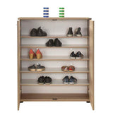 Pantofar ADR-520-BB-1 Home Collection® Elegance, 2 usi, 5 rafturi, capacitate 24 perechi incaltaminte, Alb - Natur, 91x108x35 cm - Natur | SKU: ADR-520-FF-1