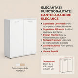 Pantofar ADR-520-BB-1 Home Collection® Elegance, 2 usi, 5 rafturi, capacitate 24 perechi incaltaminte, Alb - Natur, 91x108x35 cm - Alb | SKU: ADR-520-BB-1, ADR-520-FF-1