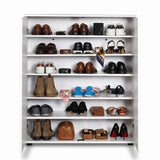 Pantofar ADR-520-BB-1 Home Collection® Elegance, 2 usi, 5 rafturi, capacitate 24 perechi incaltaminte, Alb - Natur, 91x108x35 cm - Alb | SKU: ADR-520-BB-1, ADR-520-FF-1