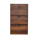 Pantofar SHC-431-DD-1 Home Collection® Extra, 3 compartimente, capacitate 18 perechi incaltaminte, Alb - Nuc, 75x128x29 cm - Nuc | SKU: SHC-431-DD-1, SHC-431-OO-1