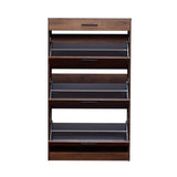 Pantofar SHC-431-DD-1 Home Collection® Extra, 3 compartimente, capacitate 18 perechi incaltaminte, Alb - Nuc, 75x128x29 cm - Nuc | SKU: SHC-431-DD-1, SHC-431-OO-1