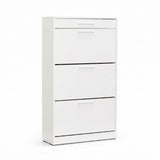 Pantofar SHC-431-DD-1 Home Collection® Extra, 3 compartimente, capacitate 18 perechi incaltaminte, Alb - Nuc, 75x128x29 cm - Alb | SKU: SHC-431-DD-1, SHC-431-OO-1