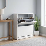 Pantofar SHC-520-BB-1 Home Collection® Max, 12 Perechi, 2 Compartimente, 73x84x26 cm - Alb | SKU: SHC-520-BB-1