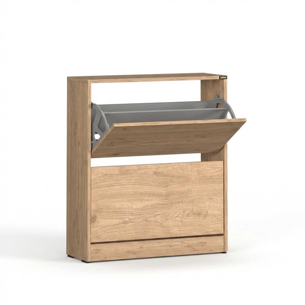 Pantofar SHC-520-BB-1 Home Collection® Max, 12 Perechi, 2 Compartimente, 73x84x26 cm - Stejar | SKU: SHC-520-FF-1
