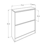 Pantofar SHC-520-BB-1 Home Collection® Max, 12 Perechi, 2 Compartimente, 73x84x26 cm - Stejar | SKU: SHC-520-FF-1
