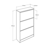 Pantofar SHC-530-BB-1 Home Collection® Max Plus, 18 Perechi, 3 Compartimente, 73x119x26 cm - Galben | SKU: SHC-530-HH-1