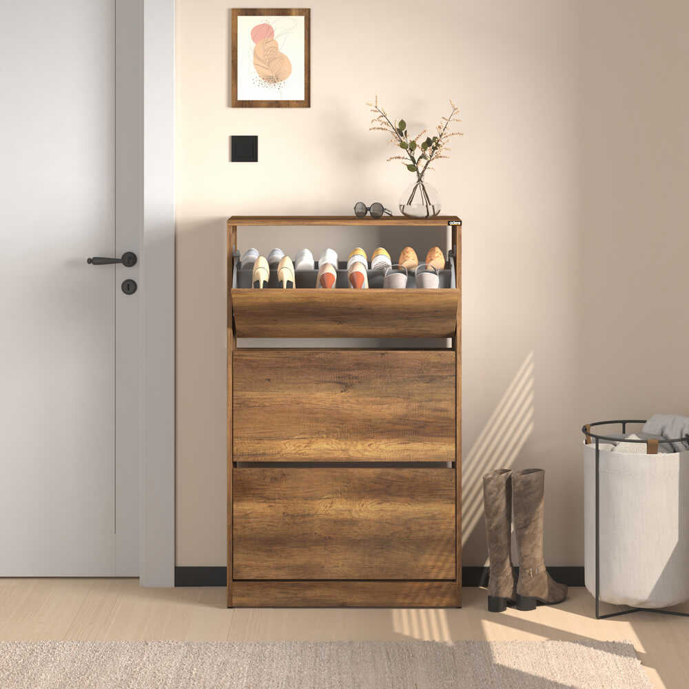Pantofar SHC-530-BB-1 Home Collection® Max Plus, 18 Perechi, 3 Compartimente, 73x119x26 cm - Maro | SKU: SHC-530-OO-1