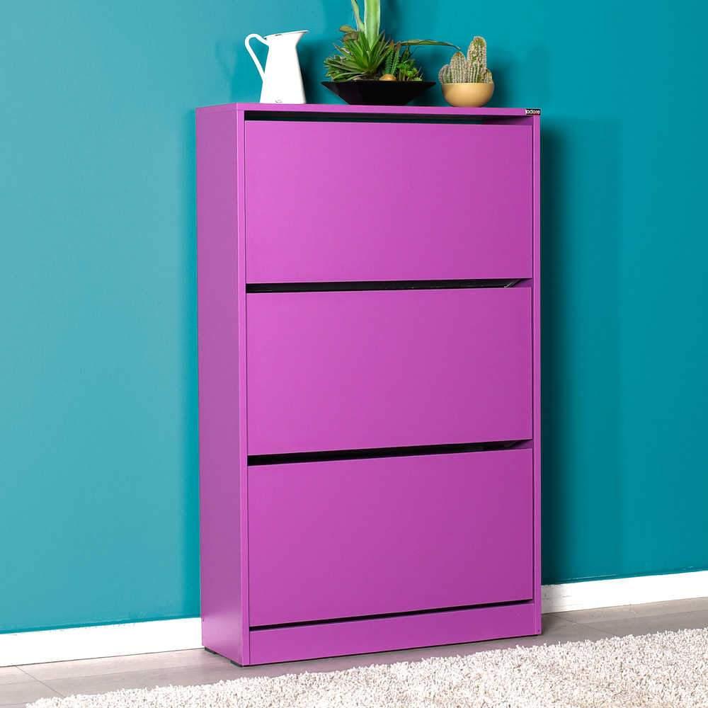 Pantofar SHC-530-BB-1 Home Collection® Max Plus, 18 Perechi, 3 Compartimente, 73x119x26 cm - Mov | SKU: SHC-530-BB-1, SHC-530-FF-1, SHC-530-UU-1, SHC-530-KK-1, SHC-530-HH-1, SHC-530-OO-1