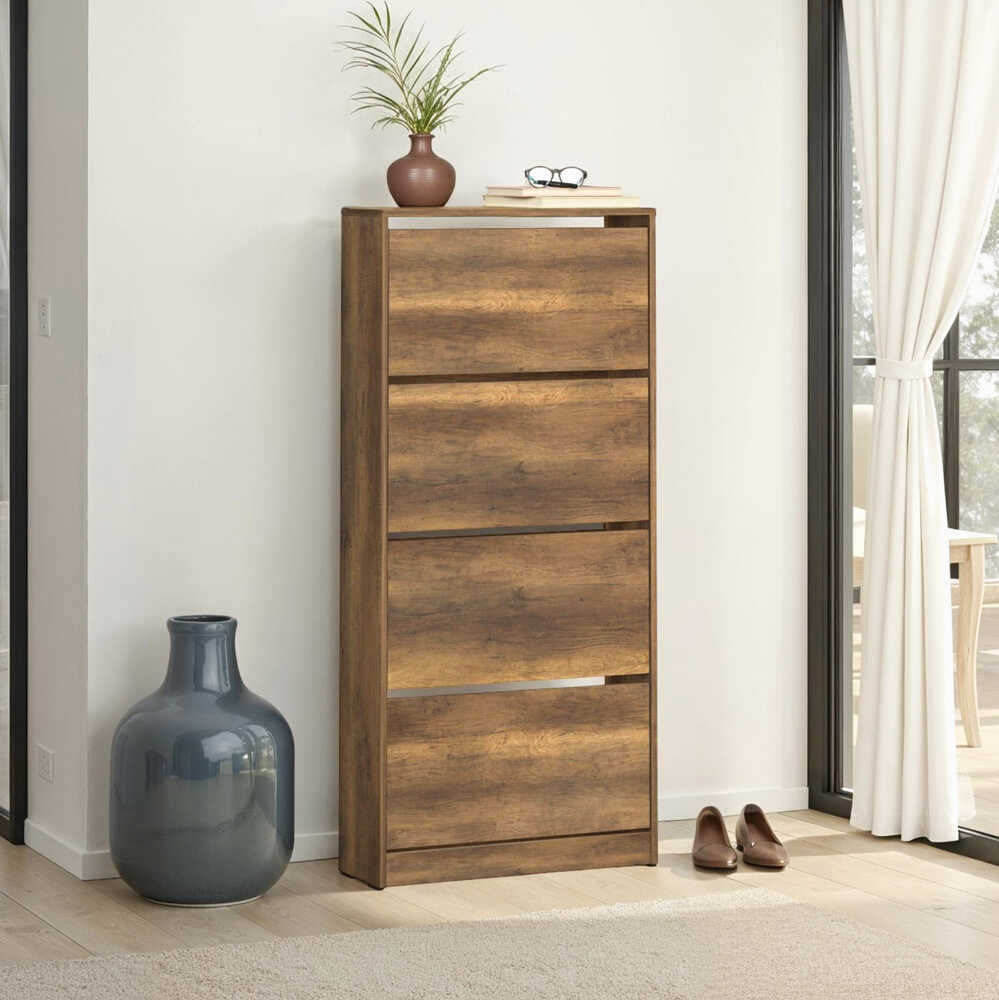 Pantofar SHC-540-BB-1 Home Collection® Max XL, 24 Perechi, 4 Compartimente, 73x157x26 cm - Maro | SKU: SHC-540-OO-1