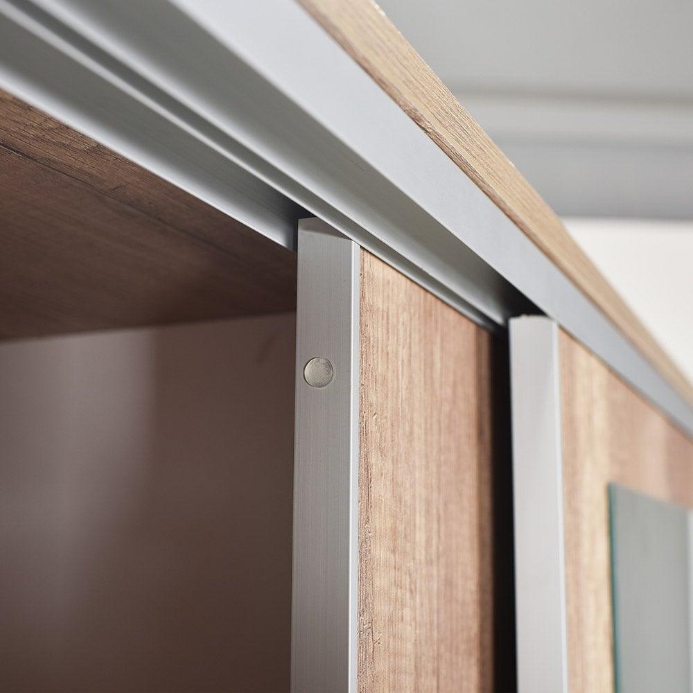 Pantofar PRT-720-TT-3 Home Collection® Porto cu cuier, 2 usi cu oglinda, 12 rafturi, capacitate 35 perechi incaltaminte, Natur, 120x212x40 cm