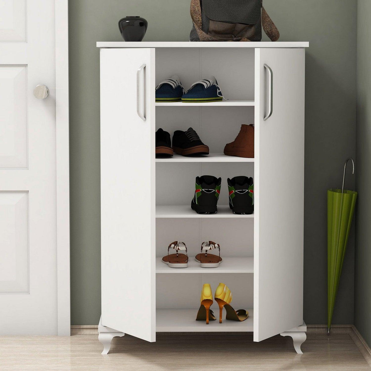 Pantofar Atk, Alb, 72x100x33 cm